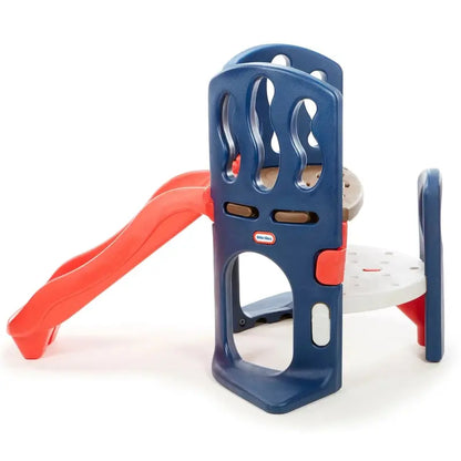 Hide-and-Slide Kids’ Climber & Slide  Blue and Red Indoor/Outdoor Play Structure for Ages 26