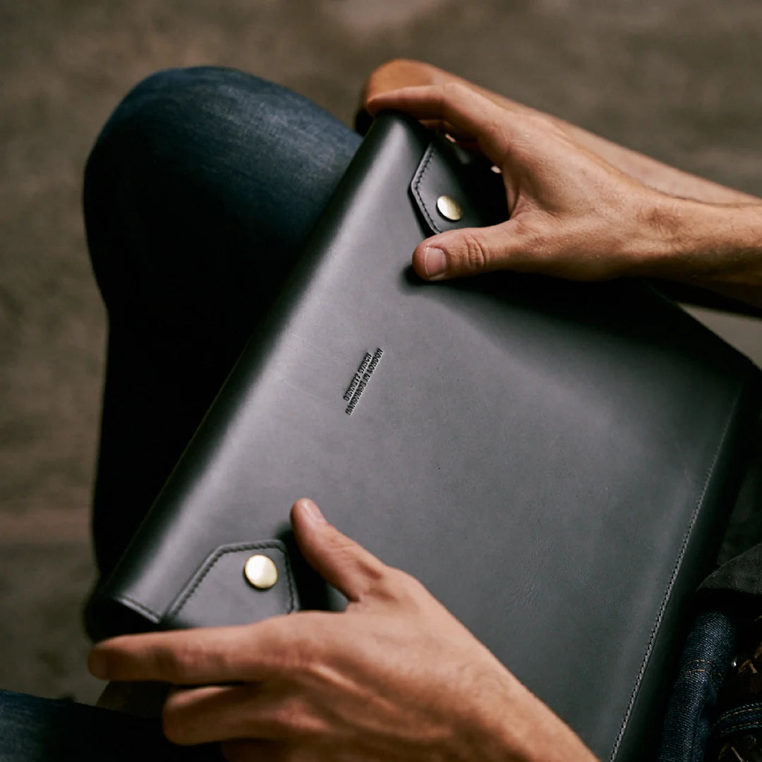 Small Folio - Black Leather
