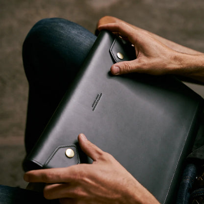 Small Folio - Black Leather