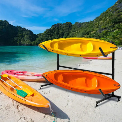Freestanding Heavy-Duty Dual Kayak Storage Rack  175-Lb Max Load