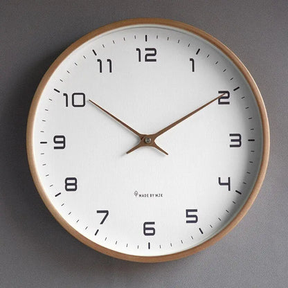 Nordic Wall Clock  Clean Analog Timepiece for Modern Interiors