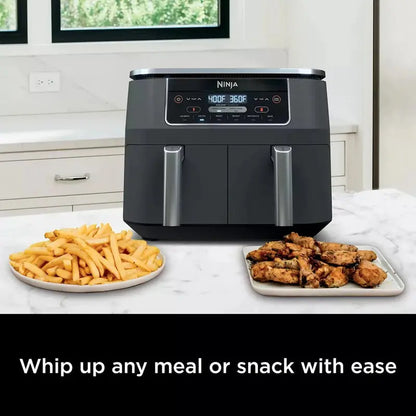Ninja Foodi DualZone Air Fryer  8-Quart 2-Basket Model with 6 Cooking Functions and Independent Controls