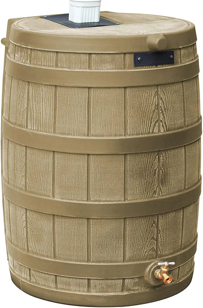 Good Ideas 50-Gallon Rain Wizard Outdoor Rainwater Collection Barrel