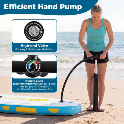11-Foot Inflatable Stand-Up Paddle Board with Complete Accessory Kit
