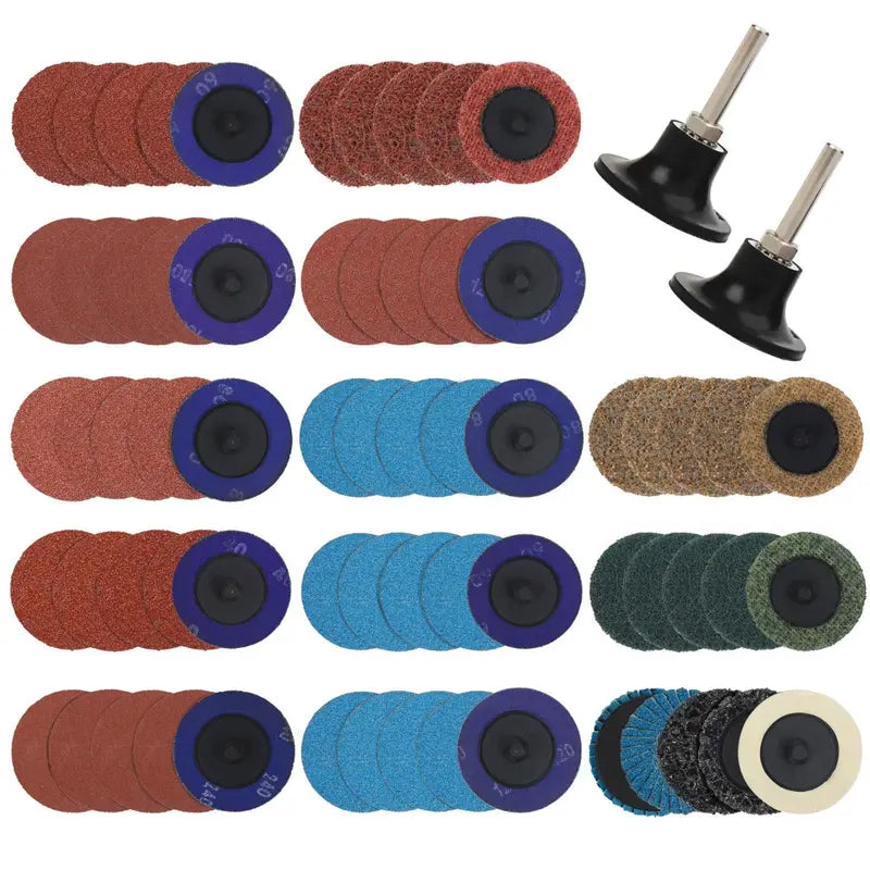 WORKPRO Sanding Disc Kit  101-Piece 2-Inch Assortment with 1/4-Inch Holder