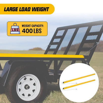 ECOTRIC 2-Sided Trailer Hitch Lift Tailgate Gate Ramp Lift Assist System 400 LBS