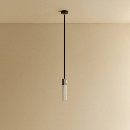 Basalt Single Pendant in Stainless Steel