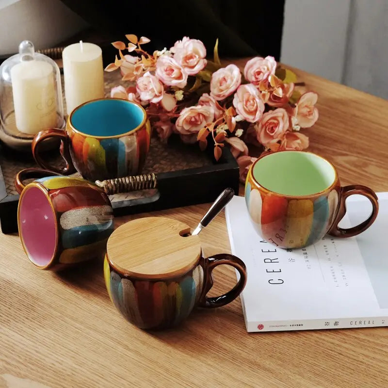 Zonema Kokoro Dual Mug Set  Two Complementary Ceramic Espresso Cups