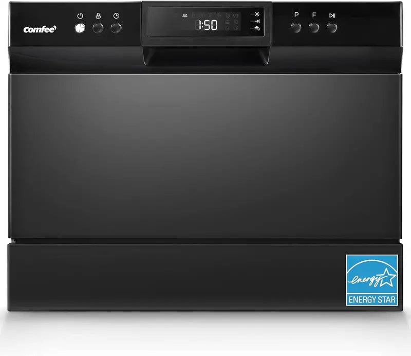 COMFEE’ Energy Star Certified Countertop Dishwasher  6-Place Setting Capacity