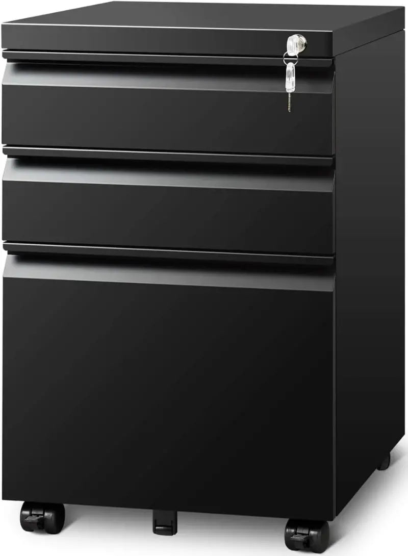 Heavy-Duty Metal Storage Cabinet  Lockable Garage Cabinet with Adjustable Shelving