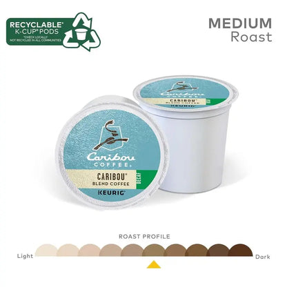 Caribou Coffee Decaf K-Cup Pods, Medium Roast, 96 Count  Rainforest Alliance Certified