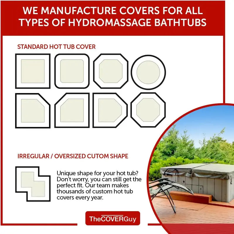 Custom-Fit Energy-Efficient Hot Tub Cover  Climate-Resistant, Tapered Design
