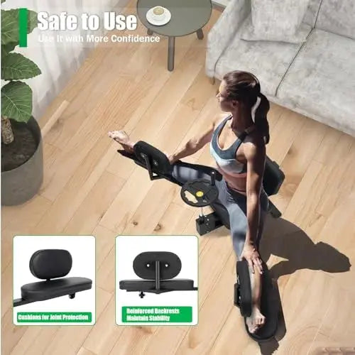 BrandName Leg Stretcher Machine, Adjustable 180° Split Trainer with Ergonomic Design for Home Gym Flexibility and Stretching