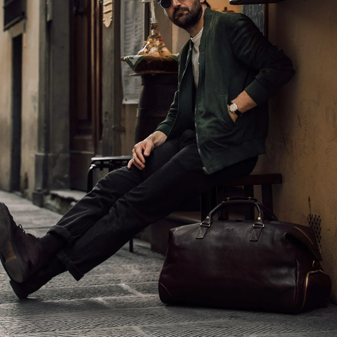 Leather Weekender - Brown