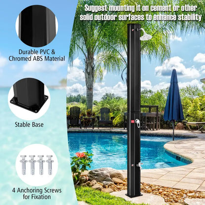 9.3-Gallon Solar Garden Shower  Eco-Friendly Outdoor Rinse Station