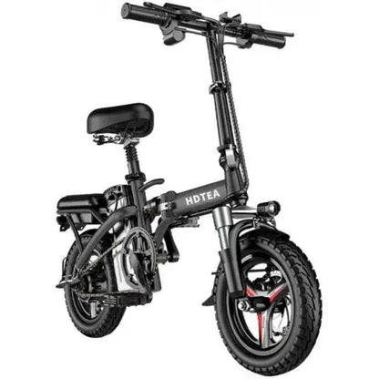 Foldable 250W Electric Fat-Tire Bike for Adults & Teens  Removable Battery, All-Terrain E-Bike (Black)