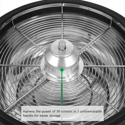 16-Inch Rotary Bud Trimmer with Upgraded Gearing and Dual-Blade System (Serrated + Straight)