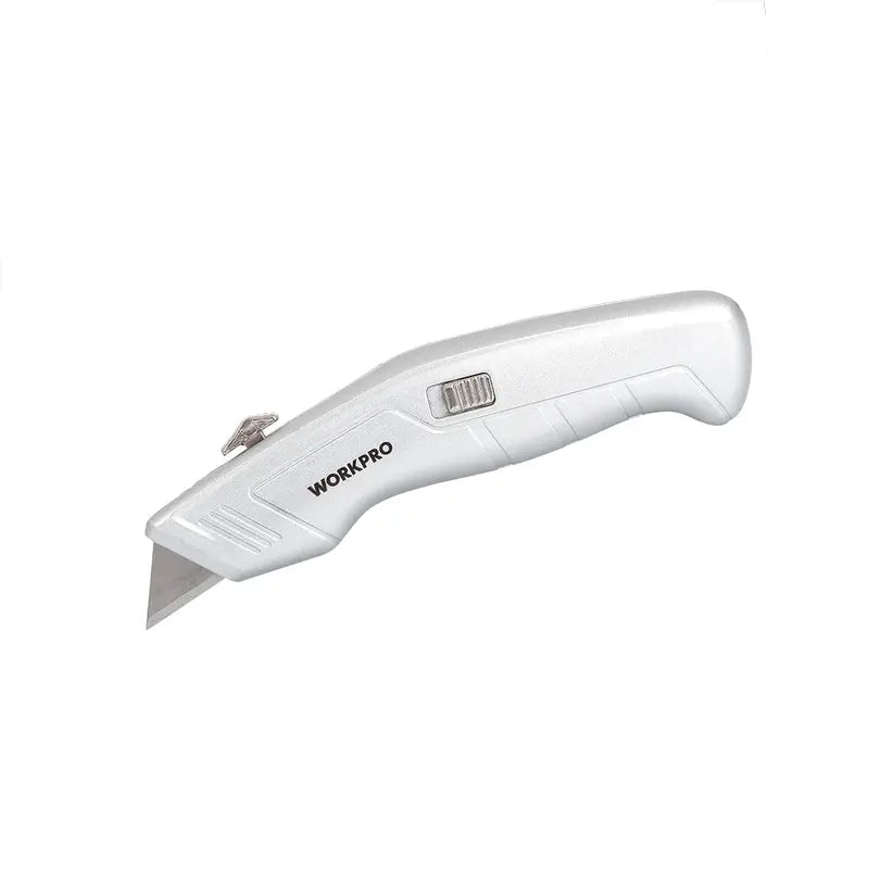 Retractable Utility Knife with Integrated Blade Storage Compartment