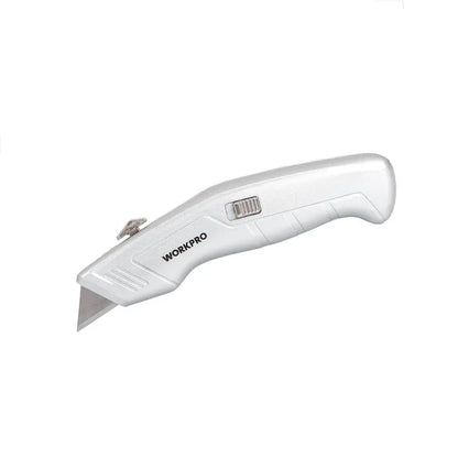 Retractable Utility Knife with Integrated Blade Storage Compartment