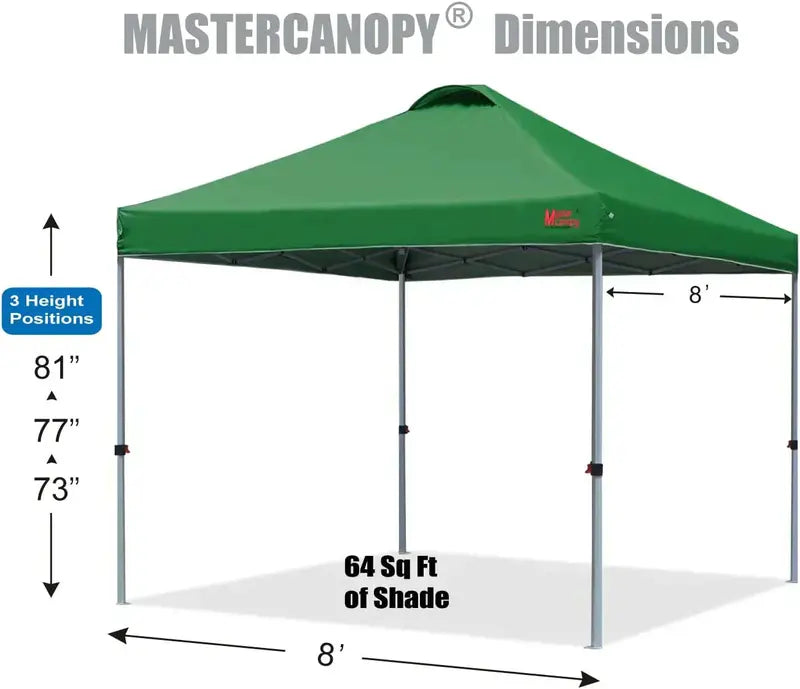 10×10 Black Pop-Up Canopy Tent  Durable Instant Shelter with Roller Bag for Transport