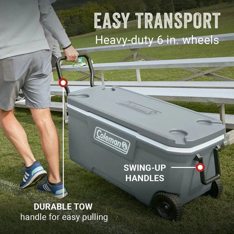 Coleman 100-Quart Wheeled Cooler with RCK Lid  Model 5863
