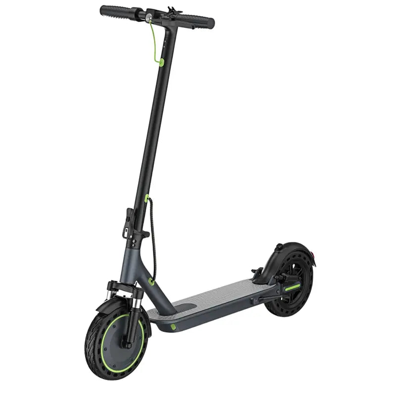 Compact 350W Foldable Electric Scooter Featuring 8.5″ Solid Tires and Quick-Fold Mechanism