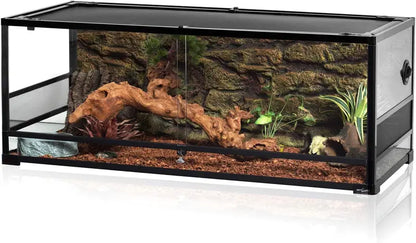 REPTI ZOO 67-Gallon Sliding-Glass Reptile Terrarium  48¡å x 18¡å x 18¡å