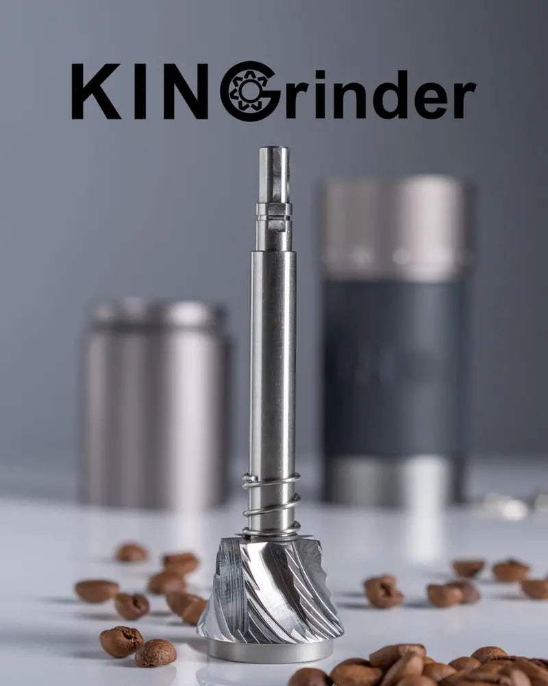 KINGrinder K6 Manual Coffee Grinder  Precision Burr Mill with Ergonomic Straight Handle