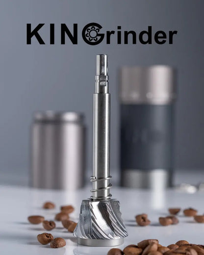 KINGrinder K6 Manual Coffee Grinder  Precision Burr Mill with Ergonomic Straight Handle