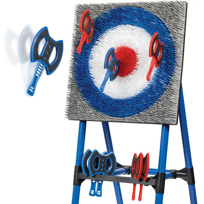 EastPoint Deluxe Steel Axe Throwing Target  Full-Size Outdoor Game Set with Mounting Hardware