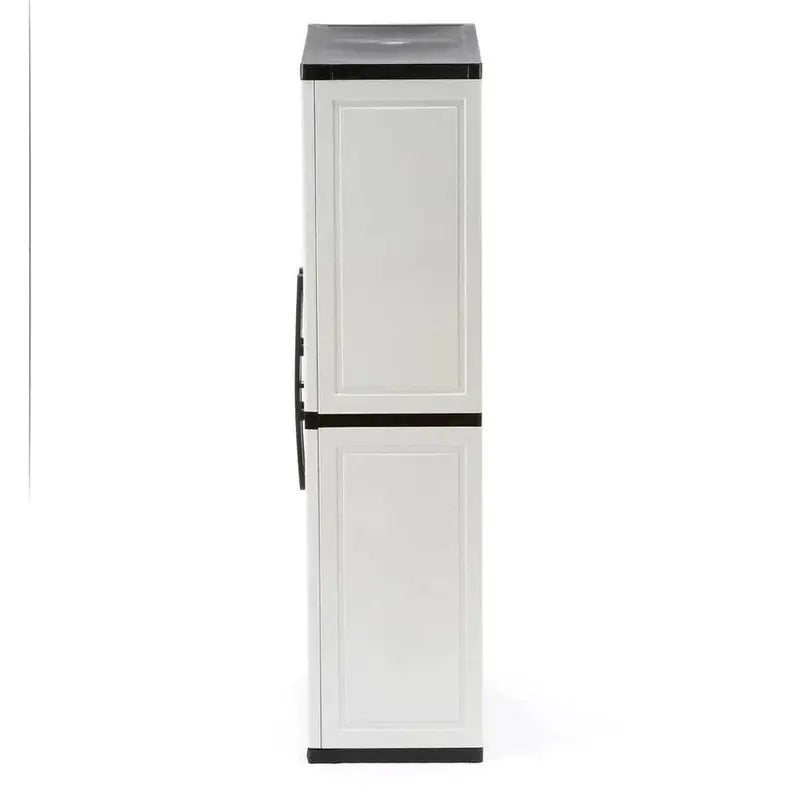 Freestanding Gray Garage Cabinet  35″W × 71″H × 18″D, Adjustable Shelving & Locking Doors (2025 Model)