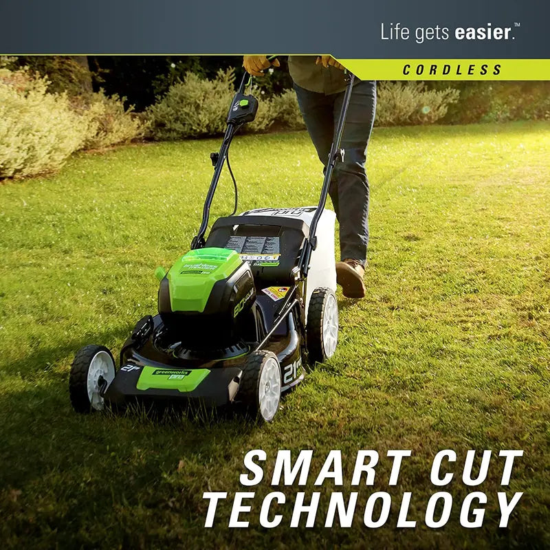 21-Inch Cordless Electric Lawn Mower — 80V Dual-Battery System with Charger (GLM801601)