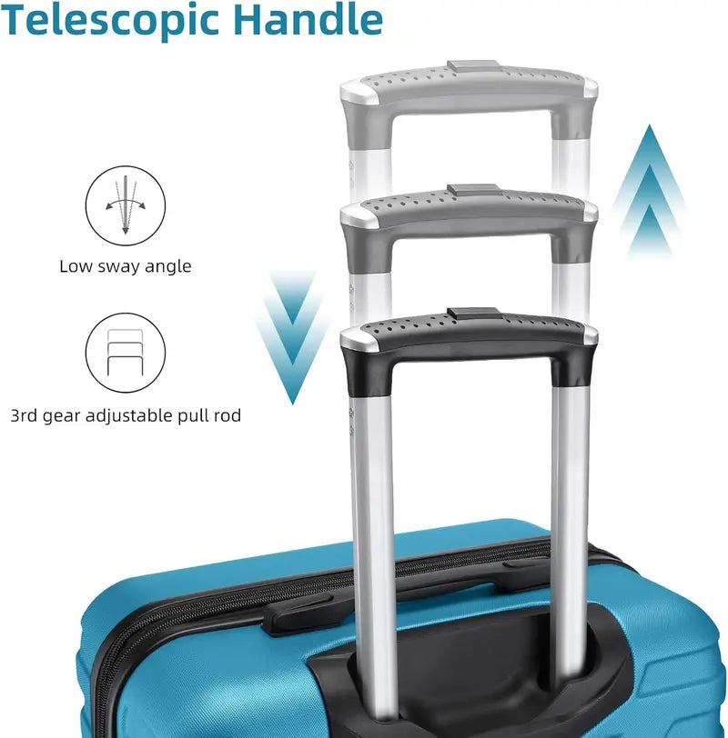 6-Piece Lightweight Expandable Hardshell Luggage Set  TSA-Approved Carry-On & Checked Suitcases with Spinner Wheels