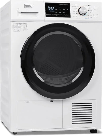 Compact 1.5 Cu. Ft. Vented Portable Dryer  850W Energy-Efficient Electric Dryer with Stainless Steel Drum (5.5 lb Load)