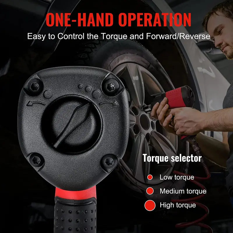 WORKPRO 1/2″ Air Impact Wrench for Automotive Tire Changes & Mechanical Repairs