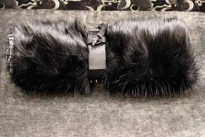 Couverture pour chat « Metis » Black Moon - Tissu Jean-Paul Gaultier