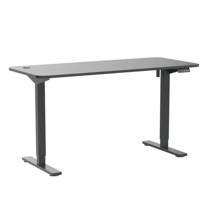 Furmax Electric Adjustable Standing Desk, 55″x24″, Memory Lift, Large Wood Desktop, Quiet Motor