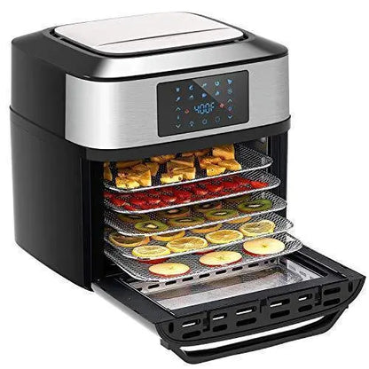 20-Quart 10-in-1 Air Fryer Toaster Oven  1800W Convection Oven with Rotisserie, Dehydrator, ETL Certified