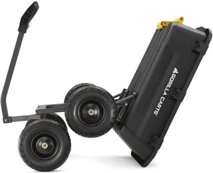 7-Cubic-Foot Heavy-Duty Poly Garden Dump Cart  No-Flat Tires, 1200-Lb Capacity (Amazon Exclusive)