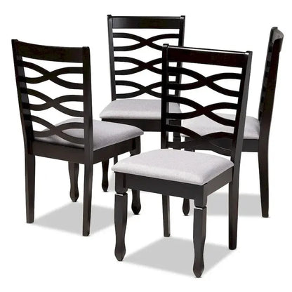 Contemporary Dining Chair Set  Modern 4-Piece Upholstered Seating Collection