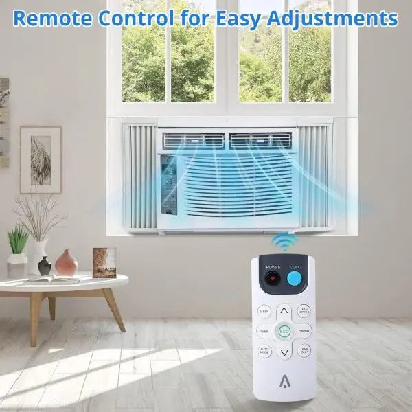 6000 BTU Window Air Conditioner  115V, Reusable Filter, Energy-Efficient Cooling for Up to 250 sq. ft.