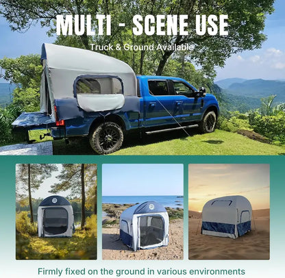 Niphean Inflatable Truck Bed Tent — Quick-Setup 23 Person Pickup Camper Tent with PU3000 Waterproofing