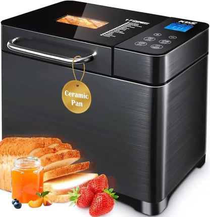 KBS Stainless Steel Bread Machine  17-in-1 Functionality, Dual Heating Elements