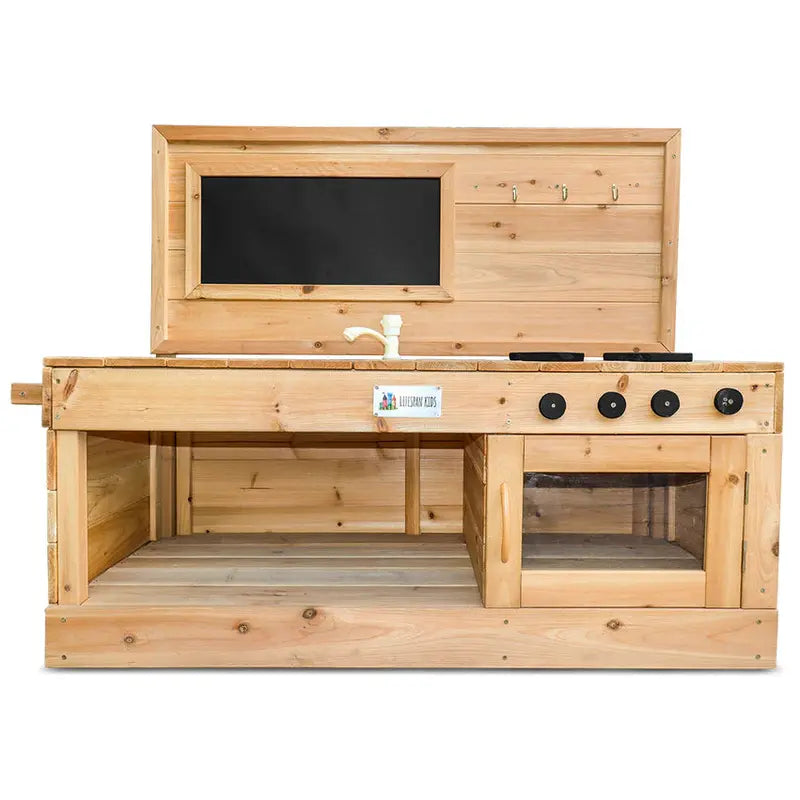 Lifespan Kids Eden Outdoor Play Kitchen  Realistic Pretend Cooking Station for Toddlers