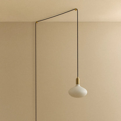 Oval II Plug-In Pendant in Brass