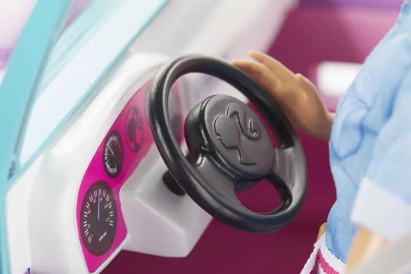 Barbie Purple Off-Road Vehicle with Pink Seats, Rolling Wheels, Ages 3-7