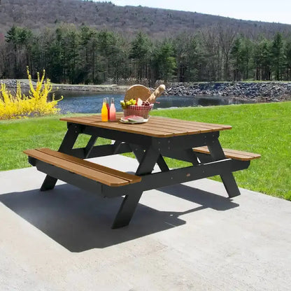 HIGHWOOD Eco-Conscious Picnic Table  Recycled Plastic Construction