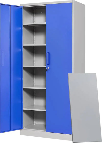 Locking Steel Garage Locker — 72-Inch Tall Tool Storage Cabinet