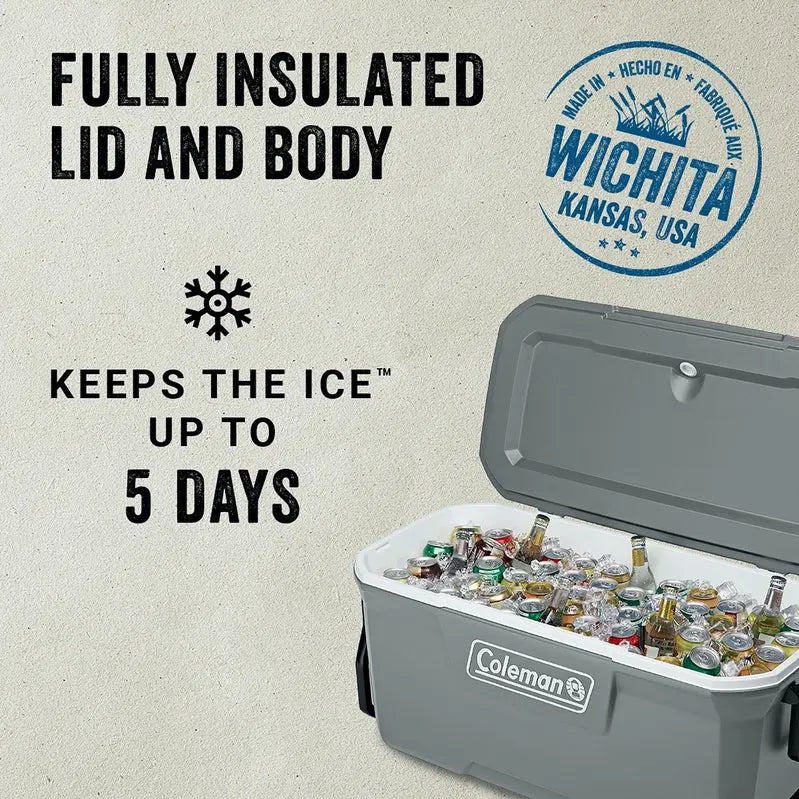 Coleman 100-Quart Wheeled Cooler with RCK Lid  Model 5863