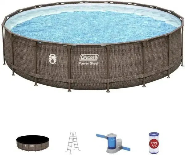Coleman Power Steel 18 x 48 Above-Ground Swimming Pool Kit